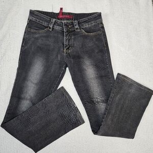 L' Waverfu L'WR Womens Black Washed Jeans Size 29 Boot Cut